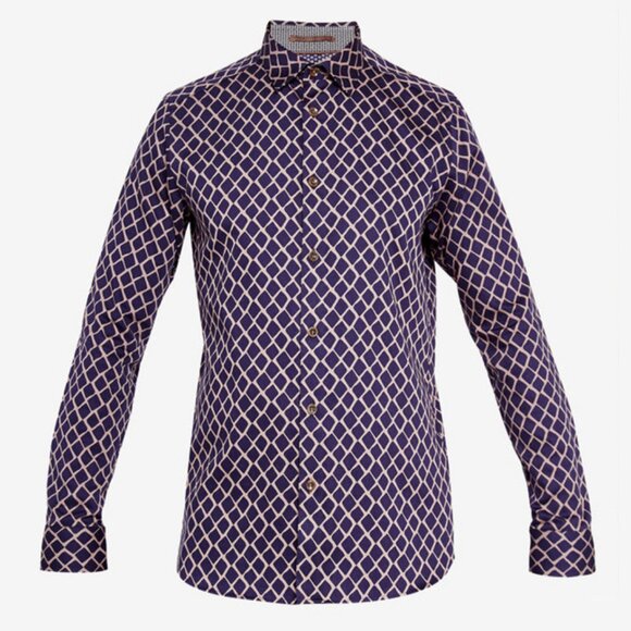 Ted Baker DIMONDA Diamond Shirt ASO Alec Lightwood - Picture 5 of 10